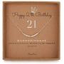 21st Birthday Jewelry Gifts For Her 21 Morse Code Necklace 925 Sterling Silver Two Tone Bead Women Daughter Best Friend 21 Year Old Gift
