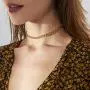 Lalynnly 14K Gold Plated Chain Medallion Bead Simple Minimalist Choker Pendant Necklace Dainty Jewelry for Women Girls Lalynnly 14K Gold Plated Chain Medallion Bead Simple Minimalist Choker Pendant Necklace Dainty Jewelry for Women Girls