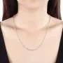 Greendou Fashion Jewelry 925 Sterling Silver 3mm Popcorn Beads Chain Necklace for Men Women (16 inch) Greendou Fashion Jewelry 925 Sterling Silver 3mm Popcorn Beads Chain Necklace for Men Women (16 inch)