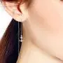 Contemporary Nautical Anchor .925 Sterling Silver Thread Slide Earrings Contemporary Nautical Anchor .925 Sterling Silver Thread Slide Earrings