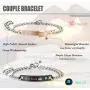 FIBO STEEL 4 Pcs Couples Necklace Bracelets Set for Women Men Matching His and Hers Love Heart Relationship Jewelry Gifts FIBO STEEL 4 Pcs Couples Necklace Bracelets Set for Women Men Matching His and Hers Love Heart Relationship Jewelry Gifts