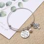 TzrNhm Blossom I Didnt give You The Gift of Life,Life gave me The Gift of You Bracelet for Niece Daughter in Law Stepson Keychain