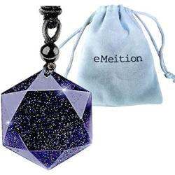 Obsidian,Black Obsidian Necklace Men Hexagram Natural Stone Crystal Pendant for Women Protection Hexagram Necklace