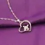 WUSUANED Delicate Hollow Heart Lovely Pig Pendant Necklace Pet Jewelry Pig Lover Gift