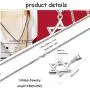 Udalyn Star of David Pendant Necklace Stainless Steel Jewish Silver Jewelry for Men Women Religious 24'' Link Chain