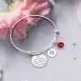 KUIYAI You are Braver Than You Believe Awareness Bracelet with Birthstone Inspirational Jewelry Gifts for Women Girls
