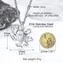 PROSTEEL Stainless Steel Shark/Octopus/Wolf Tooth/Tiger Necklace for Men Boys Women, Black/Gold/Silver Tone, Punk Rock Necklace, 22inch-24inch Adjustable, Come Gift Box