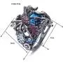 HSQYJ Spider Cocktail Ring Oval Imitation Sapphire Wedding Engagement Ring Mascot Rhinestones Spider Fashion Jewelry Ring Black Gun Plated for Women HSQYJ Spider Cocktail Ring Oval Imitation Sapphire Wedding Engagement Ring Mascot Rhinestones Spider Fashion Jewelry Ring Black Gun Plated for Women