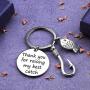 Father In law Gift Mother In law Jewelry Fishing Lure Jewelry Fisherman Gift Funny Keychain for Bride Father Grooms Father(Best Catch-KR)