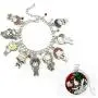 My Hero Academia Bracelet Necklace Set - 1 MHA Manga Charm Bracelet, 1 Midoriya Izuku Necklace for MHA Fans