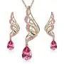 Menton Ezil Butterfly Wings Necklace and Earrings Set for Women 18K Gold Plated Jewelry Set Crystal from Swarovski Jewelry Gift for Girls Wife Mom Menton Ezil Butterfly Wings Necklace and Earrings Set for Women 18K Gold Plated Jewelry Set Crystal from Swarovski Jewelry Gift for Girls Wife Mom
