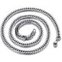 FZTN Jewelry Mens Womens Cuban Link Chain 18K Gold Plated 3-6mm Stainless Steel Curb Necklace,Fashion Jewelry,Wear Alone or with Pendant,18-26 Inch