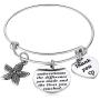 Hazado Thank You Gift Starfish Bracelet Appreciation Gift for Social Worker Volunteer Nurse Teacher Employee - Never Underestimate The Different You Made and The Lives You Touched