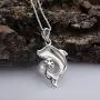 Dolphin Pearl Necklace with 5-6mm Freshwater Cultured Pearl 925 Sterling Silver Chain Dolphin Jewelry for Women - VIKI LYNN