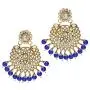 Aheli Indian Wedding Kundan Beaded Bridal Long Choker Necklace Earrings with Maang Tikka Traditional Jewelry Set for Women