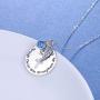 925 Sterling Silver Faith Hope Religious Jewelry Cross Necklace With God All Things Are Possible Inspirational for Women Girls Teens
