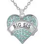 Mothers Day Jewelry Gifts, Mother Daughter Necklaces, Big Sis & Lil Sis Heart Necklace Set, Matching Sister Necklaces, Big & Little Sisters Jewelry