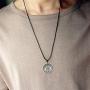 VASSAGO Vintage Norse Myth Tree of Life Yggdrasil Triple Moon Goddess Pentacle Pendant Amulet Necklace
