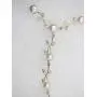 Faship Gorgeous CZ Crystal Freshwater Pearls Floral Necklace Earrings Set Faship Gorgeous CZ Crystal Freshwater Pearls Floral Necklace Earrings Set