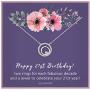 SOLINFOR 21st Birthday Gifts for Her - Sterling Silver Jewelry with Gift Wrapping, Card - 21 Year Old Necklace Gift for Women, Best Friend, Daughter