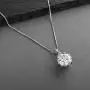 Mariell Dramatic 5 Ct. ½ Round-Cut CZ Solitaire Pendant Necklace - Bold Brides or Bridesmaids Jewelry