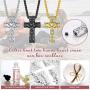 FaithHeart Custom Cremation Ashes Necklace, Stainless Steel/18K Gold Plated Urn Hold Pendant Jewelry for Women/Men- Picture/Text Custom