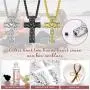 FaithHeart Custom Cremation Ashes Necklace, Stainless Steel/18K Gold Plated Urn Hold Pendant Jewelry for Women/Men- Picture/Text Custom FaithHeart Custom Cremation Ashes Necklace, Stainless Steel/18K Gold Plated Urn Hold Pendant Jewelry for Women/Men- Picture/Text Custom