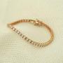 SHKA Tennis Bracelet with Swarovski Elements Crystal Jewelry Lady Valentines Gift Mother’s Day Zirconia Platinum Plated