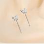 YUNXI pearl Rhinestone Long Metal Tassels Butterfly Earrings 3D Hollow shiny Crystal Zircon Butterflies Drop Dangle Earring for Women Girls