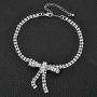 W WOOGGE Diamond Choker Necklace Women Girls Boho Collar Silver Necklace Jewelry for Party Halloween Costume