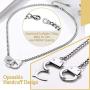 PROSTEEL Fashion Jewelry Lock Pendant/Leaf/Shell/Handcuff Choker Necklace, Stainless Steel 18K Real Gold Plated, Layered Necklaces, 18inch-20inch Adjustable, Come Gift Box