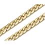 Gold Chain Necklace 9MM 14K Diamond Cut Smooth Cuban Link with a Warranty of A Lifetime USA Made!