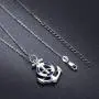 CUOKA MIRACLE Anchor Necklace, S925 Sterling Silver Sailor Necklace Rudder Nautical Necklace Anchor Pendant Jewelry Gifts for Women and Men CUOKA MIRACLE Anchor Necklace, S925 Sterling Silver Sailor Necklace Rudder Nautical Necklace Anchor Pendant Jewelry Gifts for Women and Men