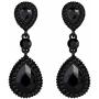 BriLove Womens Wedding Bridal Crystal Teardrop Infinity Figure 8 Dangle Earrings