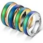 6mm Color Changing Stainless Steel Ring Mood Emotion Temperature Index Copper Color Change Couple Rings 6mm Color Changing Stainless Steel Ring Mood Emotion Temperature Index Copper Color Change Couple Rings