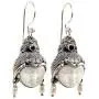 NOVICA Carved Dangle Earrings with Cultured Freshwater Pearls and Peridot, Day Dreamers