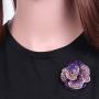 seven wolves Brooch Pin Womens Rhinestones Breastpin for Wedding/Banquet/Bouquet