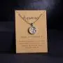 BELLA-Bee 2PC/Set 12 Constellation Necklace Coin Pendant Astrology Constellation Horoscope Zodiac Necklace with Gold Message Card for Women Girls Jewelry
