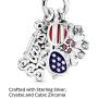 Pandora Jewelry American Icons Dangle Crystal and Cubic Zirconia Charm in Sterling Silver