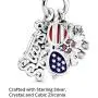 Pandora Jewelry American Icons Dangle Crystal and Cubic Zirconia Charm in Sterling Silver Pandora Jewelry American Icons Dangle Crystal and Cubic Zirconia Charm in Sterling Silver