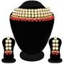 Aheli Faux Kundan Beaded Necklace Dangle Earrings Indian Wedding Ethnic Jewelry Set for Women
