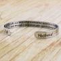 Joycuff Memorial Gift for Loss of Mom Dad Grandma Grandpa Husband Brother Son Sister Daughter Aunt Personalized Sympathy Gift for Loss of Loved One Bracelet Bereavement Cuff Remembrance Bangle