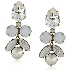 Sorrelli Crystal Lotus Flower Earrings
