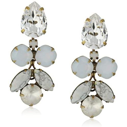 Sorrelli Crystal Lotus Flower Earrings