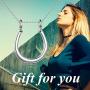 POPLYKE Ring Holder Necklace 925 Sterling Silver Ring Keeper Pendant Jewelry Gifts for Women