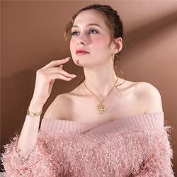 U7 CZ Allah Pendant Necklace with Chain Platinum / 18K Gold Plated Muslim Jewelry, with Text Engraving Service
