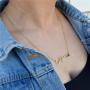 HUTINICE 18k Gold Plated California Necklace, Florida Necklace, New York Necklace, Texas Necklace, Georgia State Necklace Dainty Jewelry