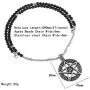 BLEUM CADE Star Pentagram Pentacle Pagan Wiccan Witch Gothic Pendant Necklace with Agate Chain 27''