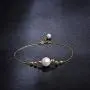 Freshwater Cultured White Pearl Bracelet 18K Yellow Gold Adjustable Link Chain 8-8.5mm Pearl Bracelet Wrist Jewelry Gifts for Women Girls Freshwater Cultured White Pearl Bracelet 18K Yellow Gold Adjustable Link Chain 8-8.5mm Pearl Bracelet Wrist Jewelry Gifts for Women Girls