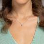 PAVOI 14K Gold Plated 1.00 ct (D Color, VVS Clarity) CZ Simulated Diamond Bezel-Set Solitaire Choker Necklace | Sterling Silver Necklace for Women